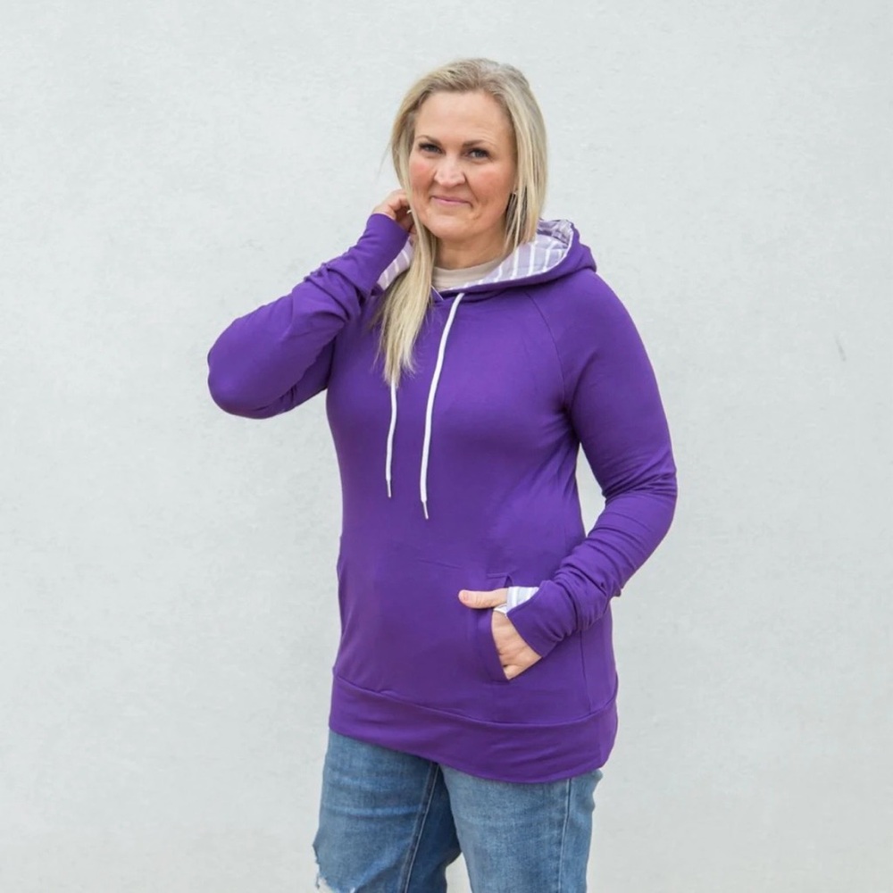 7 degrees Purple Molly Pullover Hoodie (out of print)